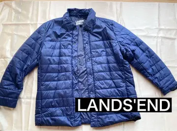 LANDS' END 랜드스엔드 나일론 충전솜 롱 자켓 네이비 XL