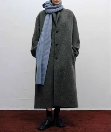 투데이풀 립 니트 머플러 아이스 블루