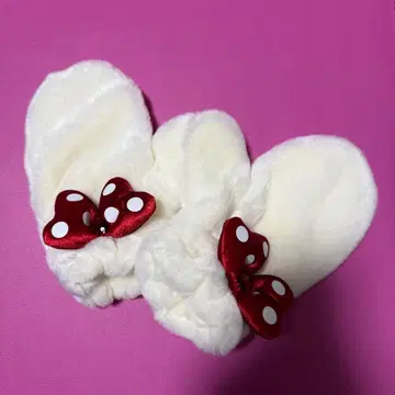 [새상품급] 디즈니 미니 마우스 리본 포함 장갑 (성인용)