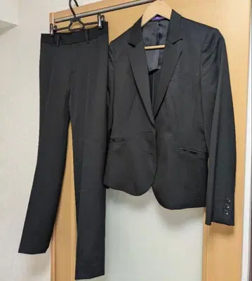 AOKI 블랙 취업 정장 L 블라우스 수트 이너 화이트 M