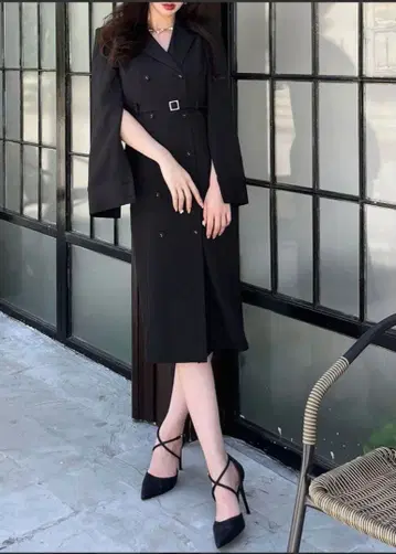 로얄 파티 케이프 원피스