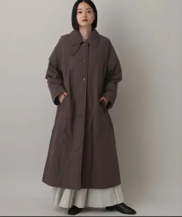 apart by 에어 서멀 롱 코트