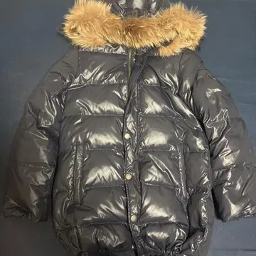 퍼 달린 블랙 다운 자켓 y2k