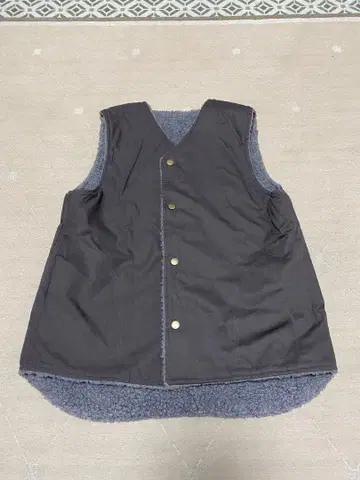 vent blanc 베스트 리버서블 보아