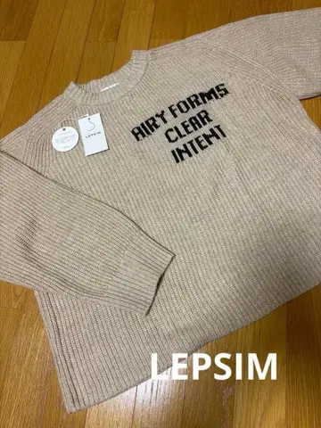 새상품 LEPSIM 7G 하찌 로고 풀오버 니트