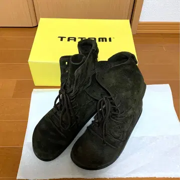 TATAMI Azumino 스웨이드 레이스업 부츠 모카 37사이즈