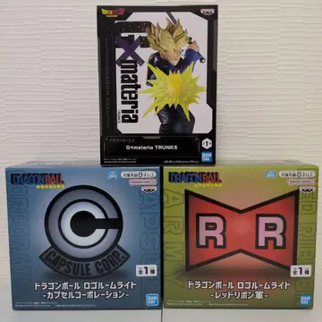 드래곤볼 피규어와 룸 라이트 3상자 세트