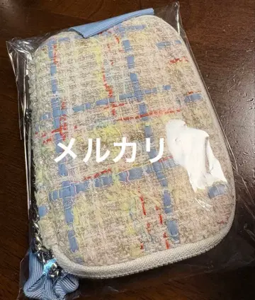 (미사용) 히키다시 파우치 포켓 이와테 홈스펀 셔벗 트위드