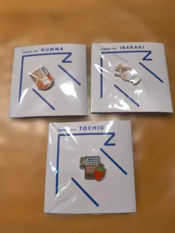 토요코 인 겐키 군마 이바라키 도치기 핀 배지 세트