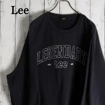 Lee 리 프론트 프린트 레어 빅 사이즈 맨투맨 트레이닝복