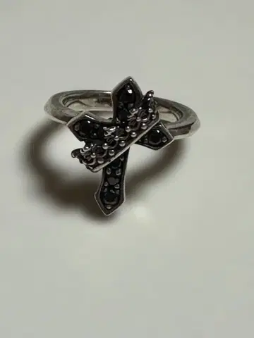레어 CROSS WITH CROWN/STONE 반지