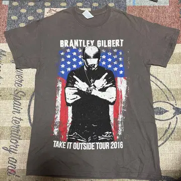 Brantley Gilbert 티셔츠 M 사이즈 2016 US 제조