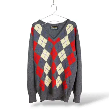80-90s 스코츠 글렌 캐시미어 V넥 니트