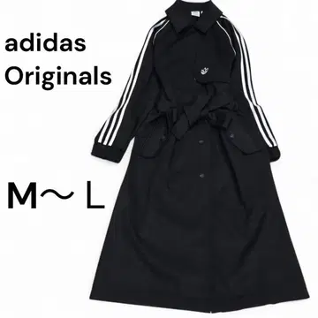 레어 adidas PRIMEBLUE 트렌치코트 3스트라이프 트레포일