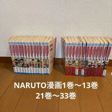 나루토 코믹스 1권 ~ 13권, 21권 ~ 33권