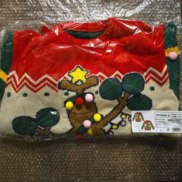 포켓몬 크리스마스 스웨터 우소키 L