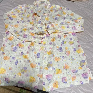 Lothian 꽃무늬 반팔 및 긴팔 블라우스