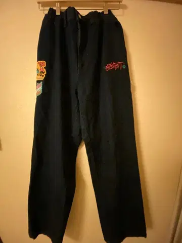 ELEMent 다크 블루 자수 캐주얼 팬츠