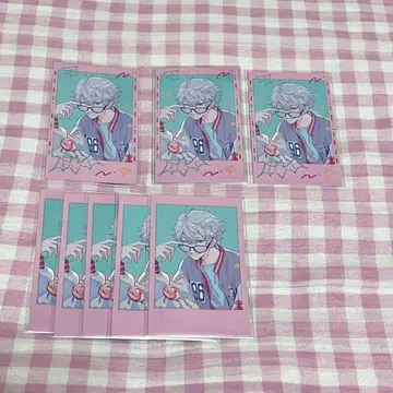 니지산지 쿠츠하 뉴트로 폴라로이드풍 카드 R3, N5 총 8장 세트