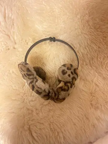 디즈니 레오파드 무늬 귀도리