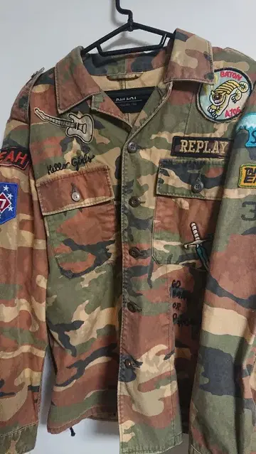 REPLAY 카모플라쥬 밀리터리 자켓