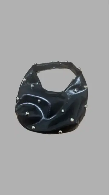 블랙 펄 장식 핸드백