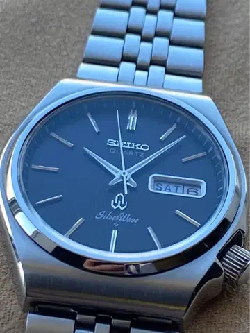 세이코 SEIKO 실버 웨이브 배터리 새상품 7546 모델