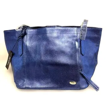 Semplice 파랑 가죽 핸드백 토트백