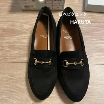 로페피크닉 HARUTA 스웨이드 로퍼 38 새상품
