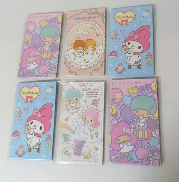새상품 헤이세이 산리오 마이멜로디 리틀트윈스타 씰 포함 용돈 봉투