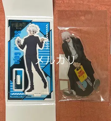 주술회전 고죠 사토루 훼미리마트 타워 레코드 아크릴 스탠드 2개 세트