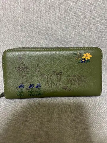 가격 인하! 무민 장지갑 소가죽제