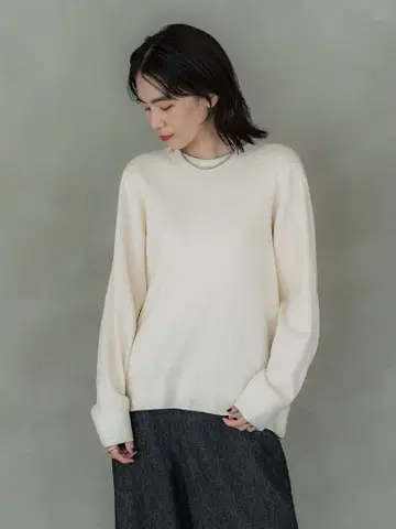 [ 미사용 새상품 ] crewre 카비심 리브 풀오버