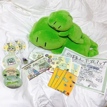 노바만 눕기 봉제 인형 대소 택 포함 및 굿즈 세트