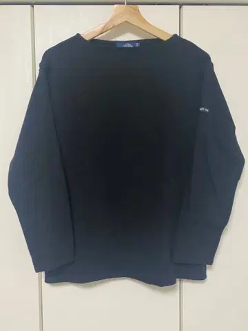 SAINTJAMES 보트넥 긴팔 티셔츠