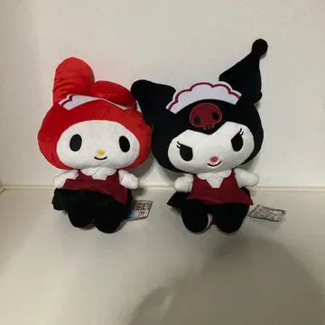 마이멜로디 쿠로미 봉제 인형 세트 쇼와 레트로 찻집