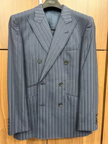 [ 새상품급 ] TENORAS 3피스 더블 수트 네이비 M