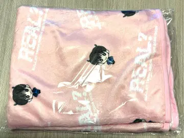 캐릭터 패턴 핑크 플리스 타월