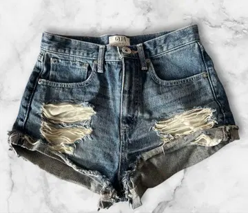 GYDA 데님 숏팬츠 데미지 가공