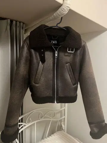 ZARA 브라운 숏 자켓