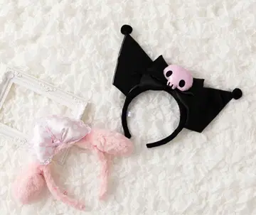 My Melody 스컬 리본 머리띠