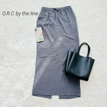 O.R.C by the line 롱 스커트 I라인 슬릿 M