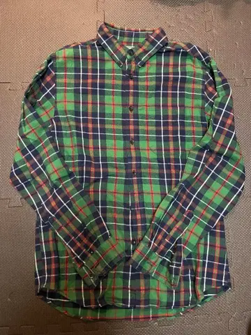 00s L.L.Bean 체크 무늬 플란넬 셔츠 M 엘엘빈 뱀 플란넬