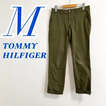 TOMMY HILFIGER 그린 워크 팬츠 M 캐주얼 코디