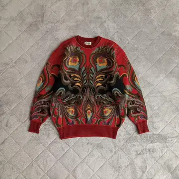 피체 빈티지 올 패턴 아트 니트 코니시 요시유키