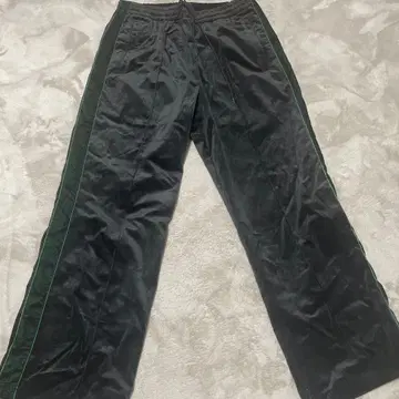 RAGEBLUE 그린 스트라이프 팬츠