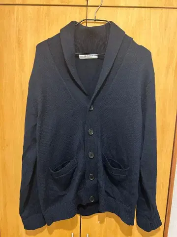 nano 네이비 숄카라 가디건