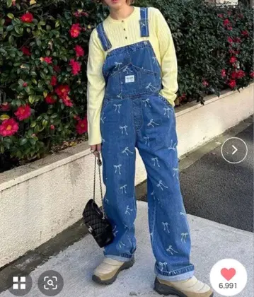 ALLEY 리본 살로펫 데님