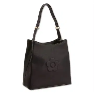 MARY QUANT 슈링크 데이지 엠보싱 토트 블랙
