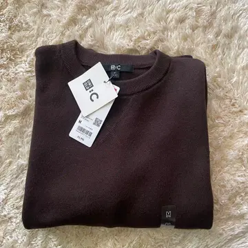 UNIQLO C 유니클로 C 스무스 코튼 크루넥 스웨터 M 사이즈